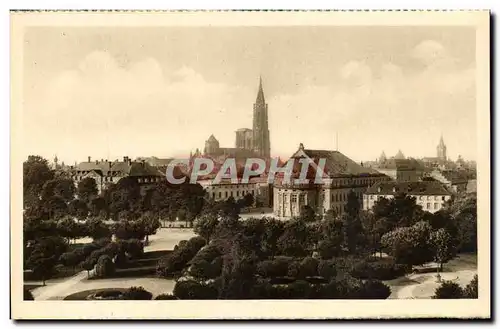 Ansichtskarte AK Strasbourg Vue prise de la Place de la Republique