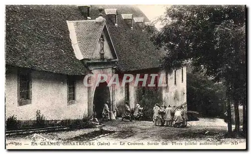 Ansichtskarte AK la Grande Chartreuse Le Couvent Sortie des Peres