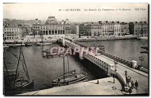 Cartes postales Le Havre Le Bassin du Commerce et la Bourse