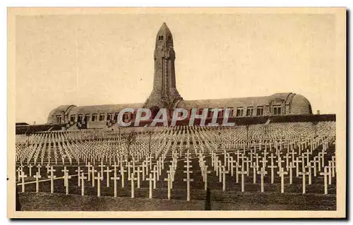 Cartes postales L ossuaire de Douaumont et le Cimetiere National Militaria