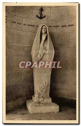 Cartes postales Ossuaire de Douaumont Statue de la Resignation Militaria