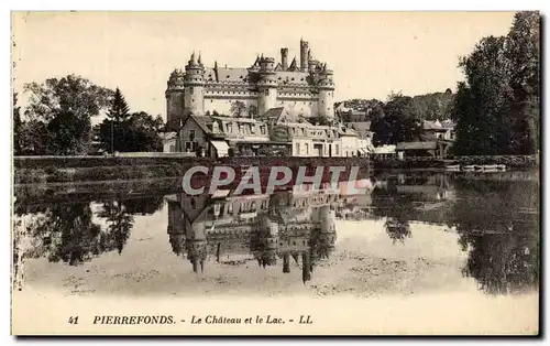 Cartes postales Pierrefonds Le Chateau et le Lac