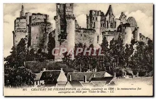 Ansichtskarte AK Chateau De Pierrefonds en ruines