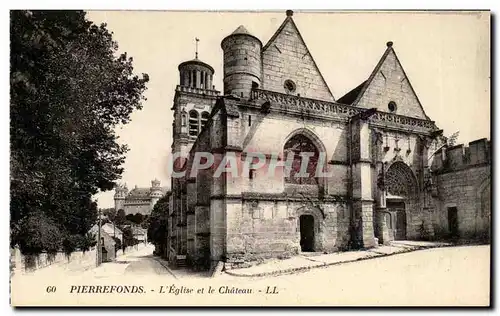 Cartes postales Pierrefonds L Eglise et le chateau