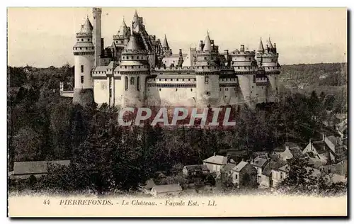 Cartes postales Pierrefonds La Chateau Facade Est