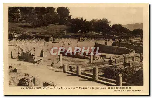 Cartes postales Vaison La Romaine La Maison des Messii le peristyle et ses dependances