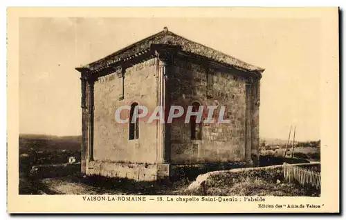 Cartes postales Vaison La Romaine Le Chateau Saint Quenin l abside