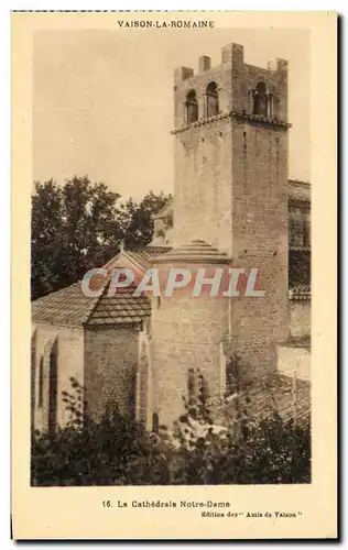 Ansichtskarte AK Vaison La Romaine La cathedrale Notre Dame