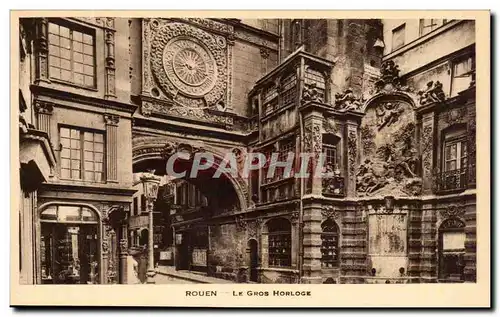 Cartes postales Rouen Le Gros Horloge