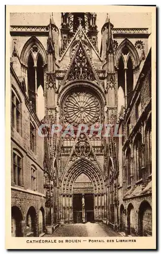 Ansichtskarte AK Cathedrale De Rouen Portail Des Libraires