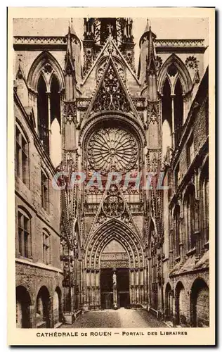 Cartes postales Cathedrale De Rouen Portail Des Libraires