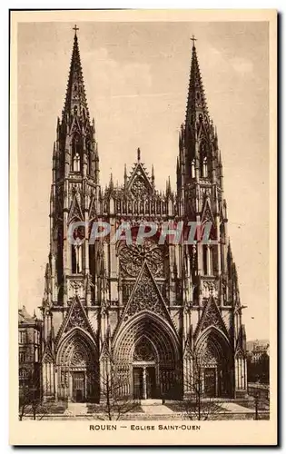 Cartes postales Rouen Eglise Saint Ouen