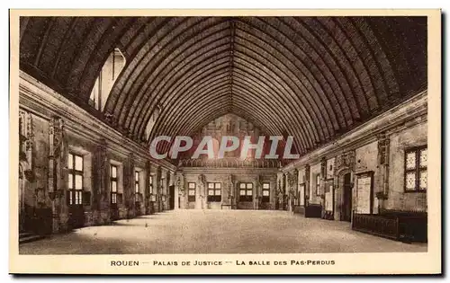 Cartes postales Rouen Palais De Justice la Salle Des Pas Perdus