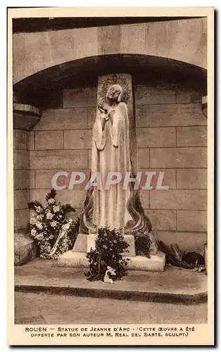 Cartes postales Rouen Statue De Jeanne D Arc