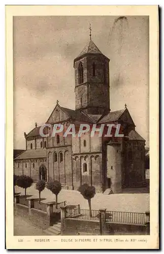 Ansichtskarte AK Rosheim Eglise St Pierre Et St Paul