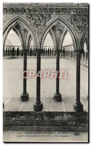 Cartes postales Mont Saint Michel Le Cloitre