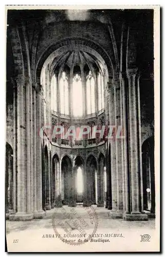 Ansichtskarte AK Abbaye Du Mont Saint Michel Choeur de la Basilique