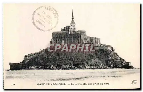 Cartes postales Mont Saint Michel La Merveille Vue Prise au Nord