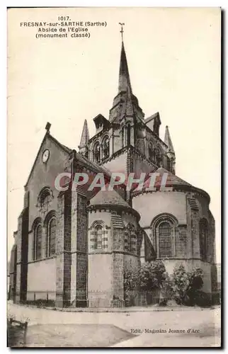 Cartes postales Fresnay Sur Sarthe Abside de L Eglise