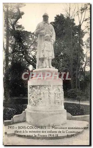 Ansichtskarte AK Bois Colombes Monument Commemoratif a la memoire des enfants de la Commune