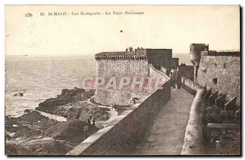 Cartes postales St Malo Les Remparts La Tour Bidouane