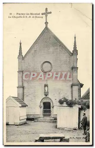 Cartes postales Paray Le Monial La Chapelle de ND De Romay