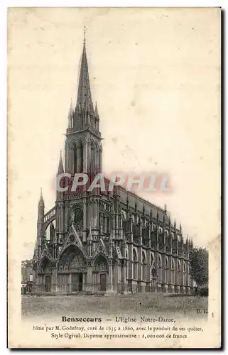 Cartes postales Bonsecours L Eglise Notre Dame