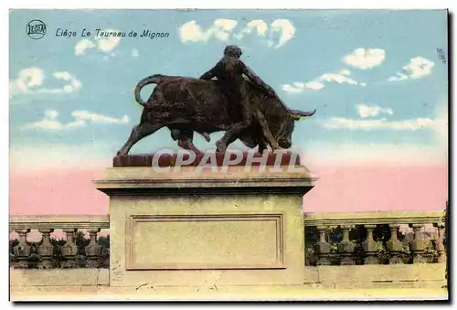 Cartes postales Liege Le Taureau De Mignon