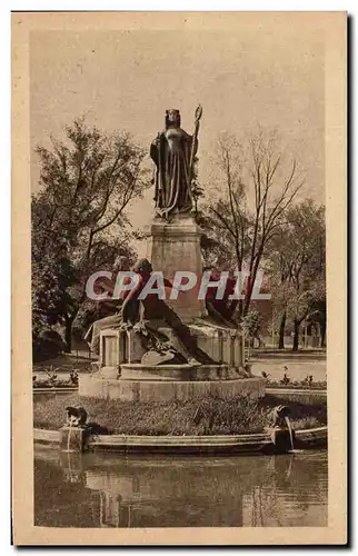 Ansichtskarte AK Toulouse Jardin Du Grand Rond Monument a Clemence Isaure