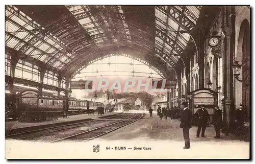 Cartes postales Dijon Sous Gare Train