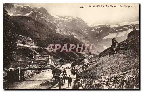 Ansichtskarte AK Gavarnie Retour du Cirque