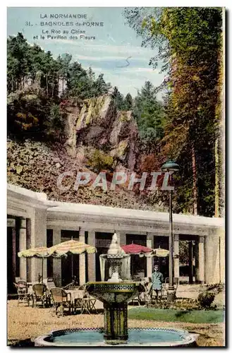 Cartes postales Bagnoles De L Orne Le Roc Au Chien Et Le Pavillon Des Fleurs