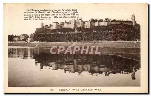 Cartes postales Chinon Le Chateau