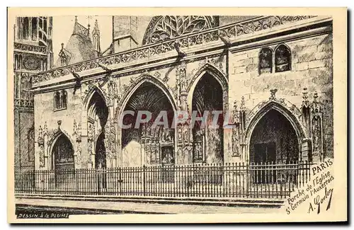 Cartes postales Paris Porche de L Eglise St Germain l Auxerrois