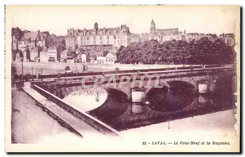 Cartes postales Laval Le Pont Neuf Et La Mayenne