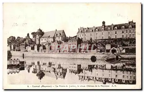 Cartes postales Laval Le Palais de Justice Le Vieux Chateau