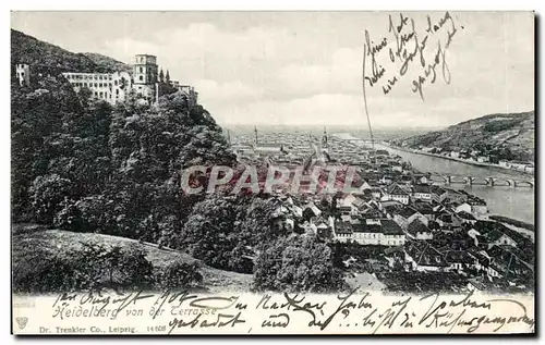 Cartes postales Heidelberg Von Der Terrasse