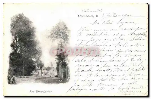 Cartes postales Isle Adam Le Rue Saint Lazare