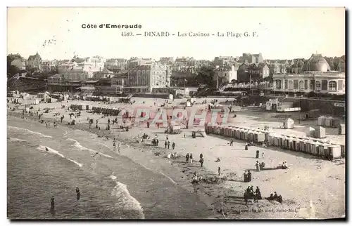 Cartes postales Dinard Les Casinos La Plage