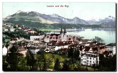 Cartes postales Luzern Und Die Rigi