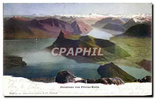 Cartes postales Panorama Von Pilatus Kulm