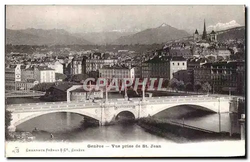 Cartes postales Geneve Vue Prise de St Jean