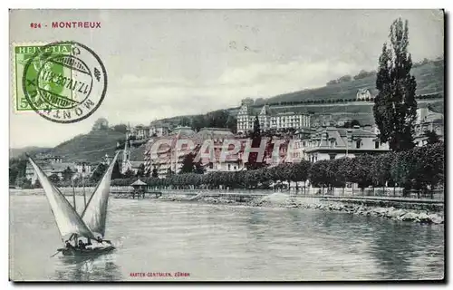 Cartes postales Montreux Bateau