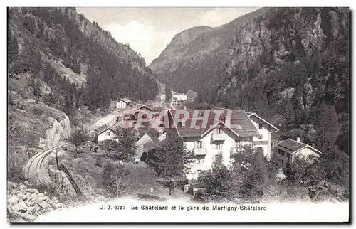 Cartes postales Le Chatelard Et La Gare De Martigny Chatelard