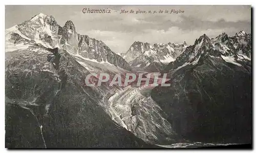 Cartes postales Chamonix Mer de Glace de La Flegere