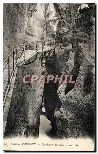 Ansichtskarte AK Environs d Annecy Les Gorges du Fier