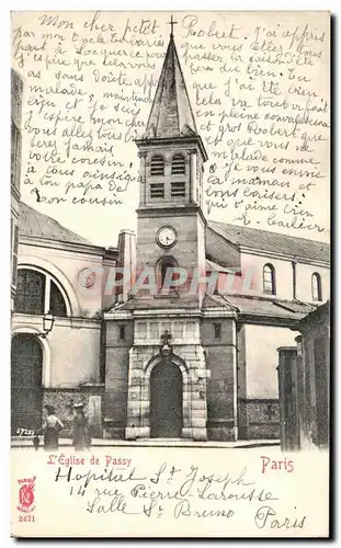 Ansichtskarte AK L Eglise De Passy Paris