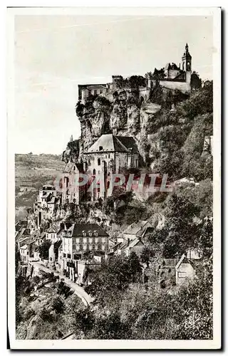 Cartes postales Rocamadour et Le Rocher Surplombant La Ville