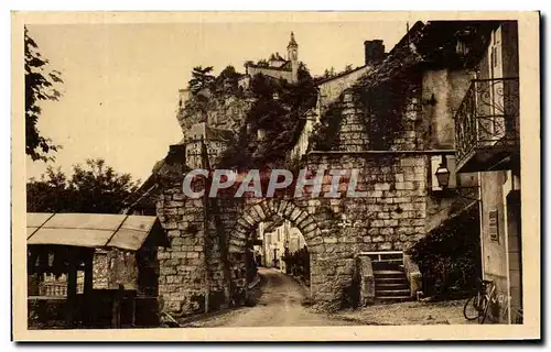 Ansichtskarte AK Rocamadour La Porte du Figuier