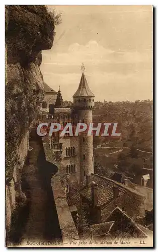 Cartes postales Roc Amadour Vue Prise de La Maison de Marie